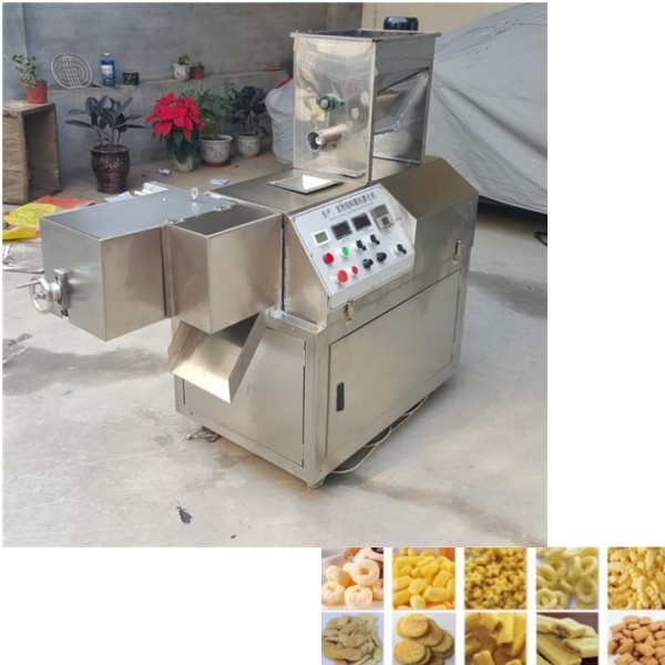 Máquina de extrusão de alimentos de parafusos de tensão 220V/380V para fábrica de pulverização de bastões de milho