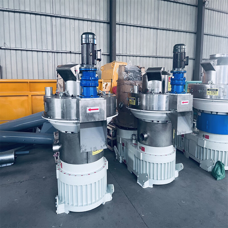 Moinho peletizador vertical de anel de alta eficiência para biomassa com alimentação vertical e design de economia de energia