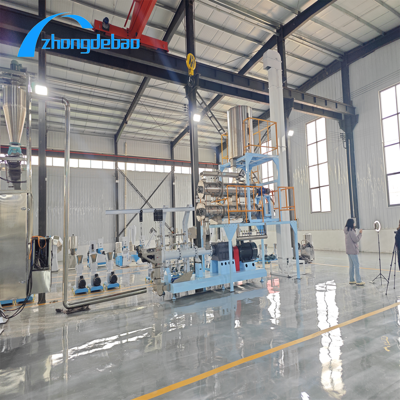 Minerais Matérias-primas Sistema de produção de rações para peixes com cor personalizada para processamento simplificado de rações para aquicultura