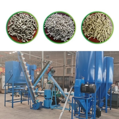o plano da exploração agrícola da máquina da pelota da alimentação 100-1200kg/H animal morre alimento para cães do moinho da pelota