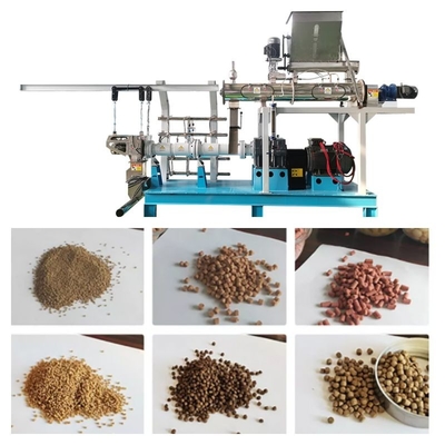 Tipo molhado linha de flutuação da alimentação dos peixes da máquina da alimentação dos peixes da extrusora da alimentação do parafuso do gêmeo
