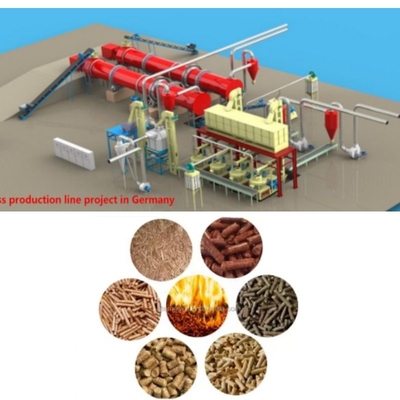 Linha comercial 1 da pelota da biomassa - 5TPH arroz Straw Pellet Making Machine