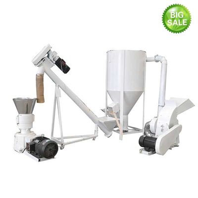 1 Ton Per Hour Feed Pellet Mill Poultry Animal Feed Pellet Production Line