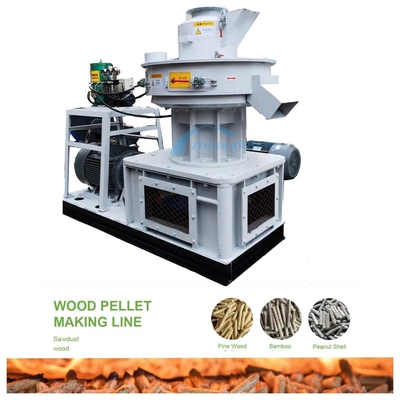 Máquina modelo 1000kg/H Ring Die Pellet Mill Biomass vertical de 450 Wood Pellet Mill