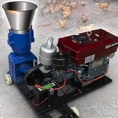 Máquina de moagem de grânulos de frango diesel modelo 30HP 2200r