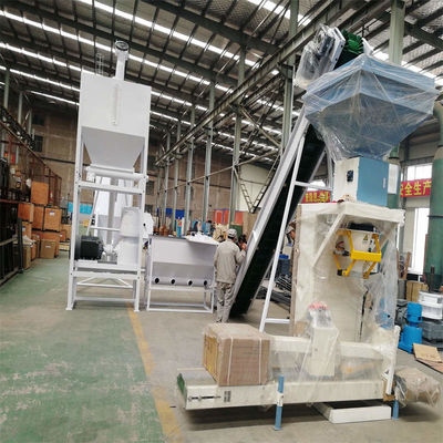 1000 kg/H Linha de produção de pellets de alimentação, trituração, mistura, granulação, refrigeração embalagem 5in1