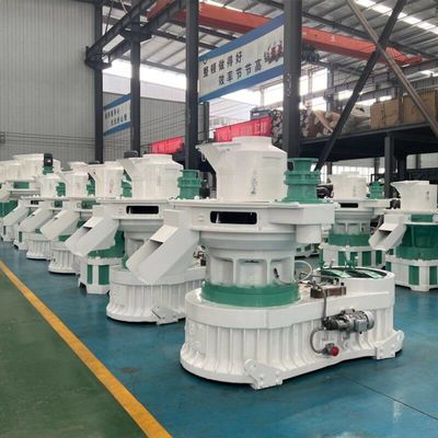 Moinho peletizador vertical de anel de alta eficiência para biomassa com alimentação vertical e design de economia de energia