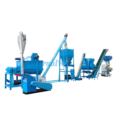 Linha de produção de pellets de 6 mm de alta capacidade com componente de resfriador