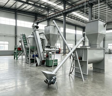 Linha de Produção Personalizável de Ração Animal em Pellets com Instalação Guiada por Engenheiro e Alimentação de 380V/50Hz/3Fase
