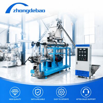 Linha de produção completa de flutuação industrial da máquina da extrusora da alimentação dos peixes